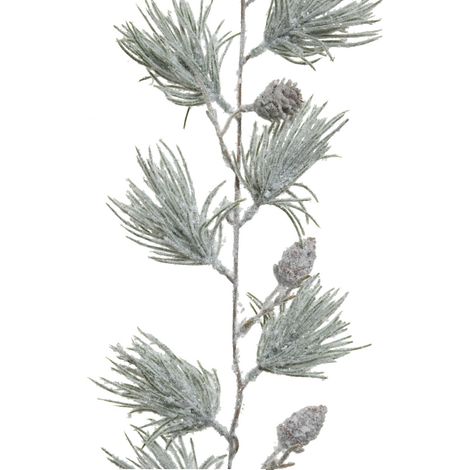 Ghirlanda decorativo color verde innevato per decorazioni e composizioni di fiori h 180 cm (1/2)