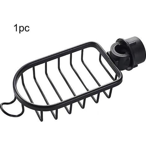 Cesta organizadora de aluminio para la ducha, ideal para la cocina y el baño. Almacenamiento de una sola capa para champú, jabón y gel de ducha. Estante organizador. (1/3)