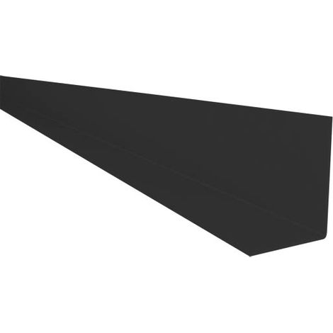 Nicoll – Profilé cornière 70x40 longueur 4 m – Anthracite – Pour habillage de chevron de rive – Système Belriv (1/3)