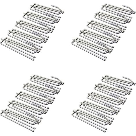 Ganchos de cortina de acero inoxidable, 20 piezas, ganchos de clip para cortinas, ganchos de metal para cortinas de ducha, clips para cortinas, para cortinas y anillas de cortina. (1/5)