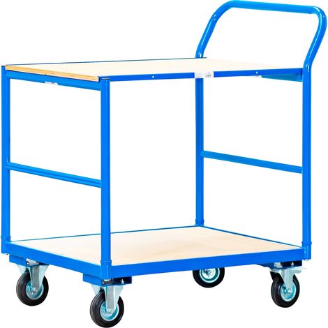 Mw Tools – Plateau roulant 2 étagères 250 kg – Charge maximale 150 kg – Roues pivotantes avec frein – SHC252