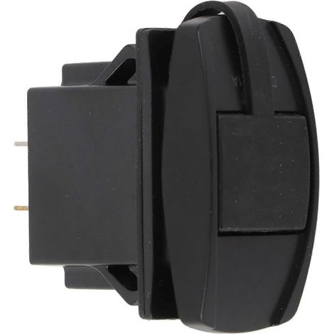 Chargeur de voiture étanche 12-24 V 3,1 A avec double port USB et LED verte (1/4)