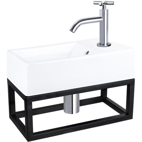Differnz Lave-mains Blanc H11.5xl40xL22cm (1/5)