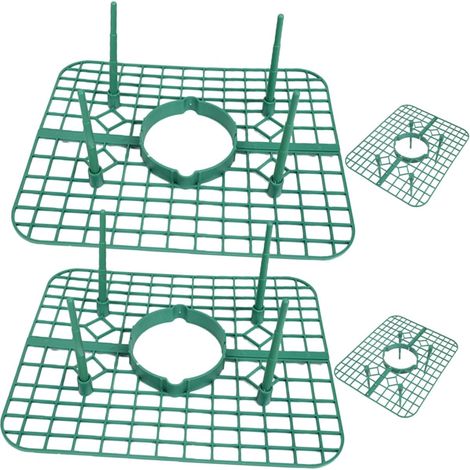 Supports pour fraisiers (lot de 4), étagère pour pots de fleurs, treillis pour fraisiers, cadre vert pour fraisiers (1/5)