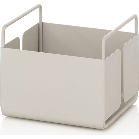 Porta oggetti per tavola cucina bagno in metallo bianco Kyo