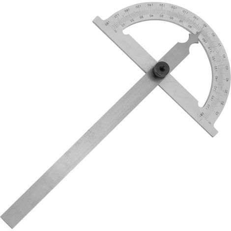Drehbarer Winkelmesser aus verchromtem Kohlenstoffstahl, Messlineal 80 x 120 mm (1/5)