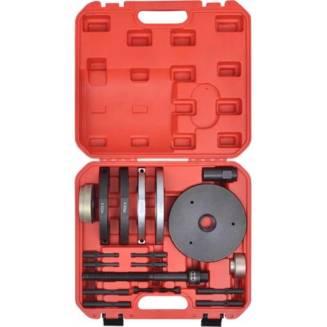 Kit d'outils de roulement de moyeu de roue 82 mm en acier au carbone, coffret 19 pièces (1/5)