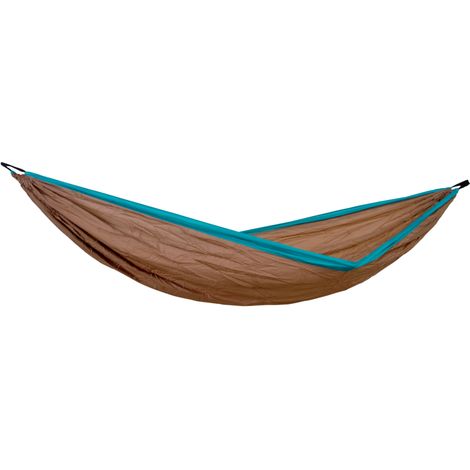 Amazonas Silk Traveller XL Mountain, Hängematte, braun/türkis (1/5)