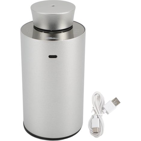 Diffuseur d'huiles essentielles petit et portable pour voiture, silencieux, à piles, sans eau, argenté (1/5)