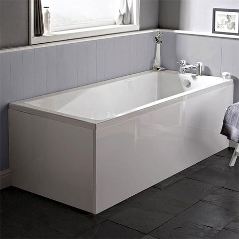 Ideal Standard Tempo Cube Single Ended Rectangular Bath 1700mm X 750mm 0 Tap Hole (inc Leg Set) (1/4)
