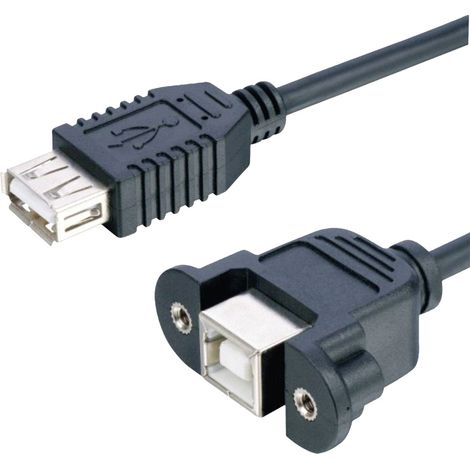 Lyndahl USB-Kabel USB 2.0 USB-B Buchse, USB-A Buchse 0.20 m Schwarz LKPK007
