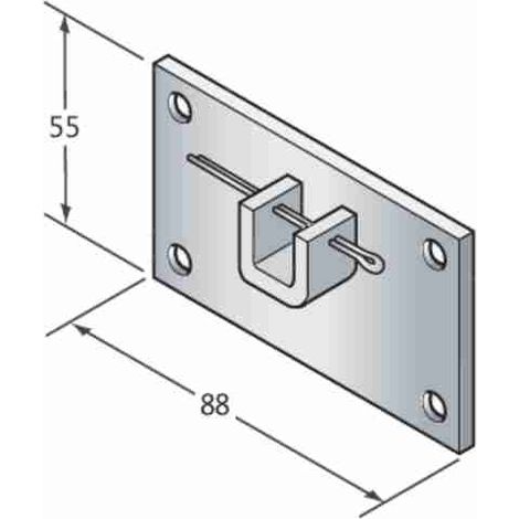 Soporte 88X55 Con Montura Q10 Persianas Persianas CAME 001YM0004