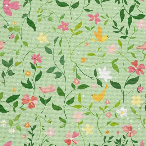 Tela decorativa para exteriores Oxford - Motivo primaveral I DX7134 (1/5)