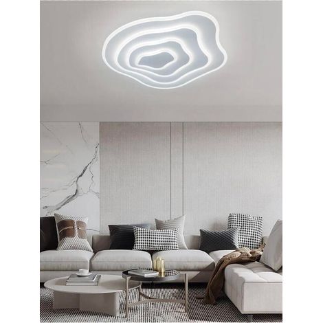 Plafoniera Led Effetto Onda 59 Watt Lampadario Da Soffitto Luce Bianca Pn28bf (1/4)
