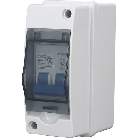 Disjoncteur 1000 V CC 40 A avec boîtier étanche IP65 pour système solaire photovoltaïque