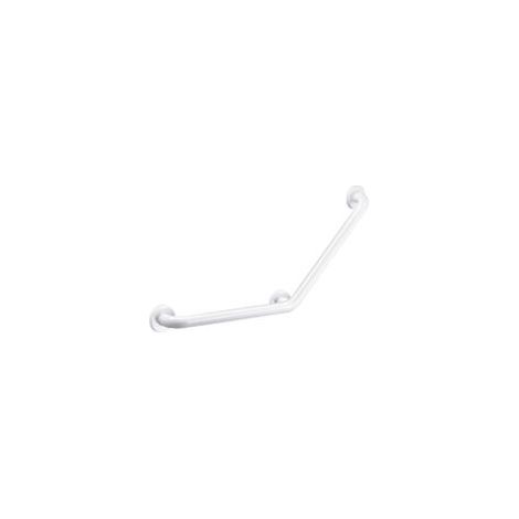 Barre de maintien coudée 135° en inox 304 époxy blanc – Dimensions 450 x 450 mm – Charge maximale 200 kg – Fixations invisibles - 45cm45cm (1/4)