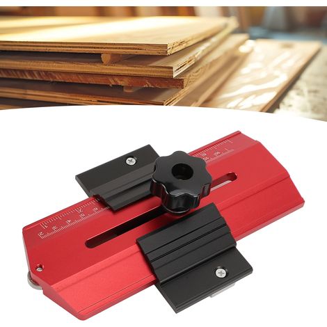 Positionneur de Coupe pour Table à Scie avec Règle de Mesure Précise - Rouge - KZQ (1/5)
