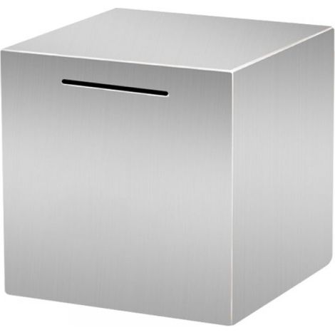 Cochonnet À Épargne En Acier Inoxydable - Boîte À Argent Fermée Sans Ouverture - 15 X 15 X 15 Cm - 1 Pièce (1/5)