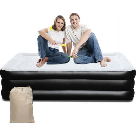Wolketon Luftmatratze mit Integrierter Elektrischer Pumpe, Luftbett Selbstaufblasend, Premium-Gästebett, Aufblasbare Matratze für Camping oder 20015246cm