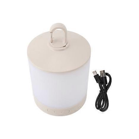 Lampe de table LED sans fil, 3 modes d'éclairage, commande tactile, intensité lumineuse réglable, rechargeable, portable, veilleuse (1/5)