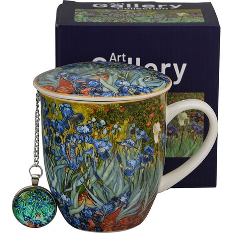 Mug IRISES Van Gogh 400 ml avec infuseur et pendentif (1/5)
