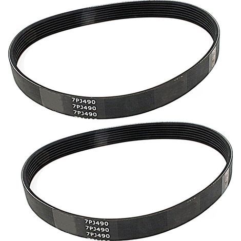 piezas - Correa de transmisión - Correa de distribución - Para cortacésped eléctrico rotativo - Resistente al desgaste - Negra - 490 x 1,6 cm (1/4)