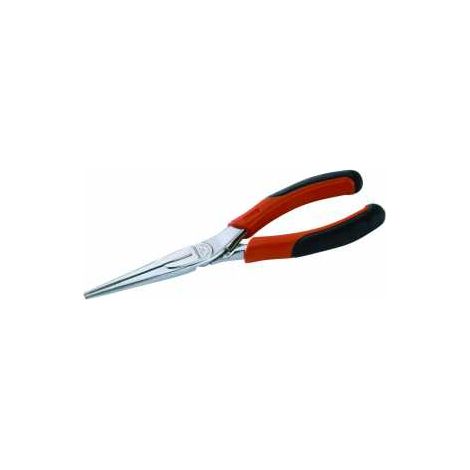 Bahco Flachrundzange ERGO gerade, verchromt, ganze Länge: 140 mm (1/2)