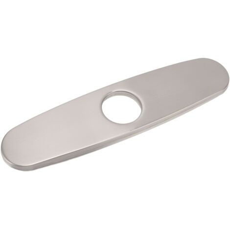 QORVA-Couvercle de trou de robinet d'évier, plaque de pont en acier inoxydable 304 brossé, panneau décoratif de fond de cuisine (1/5)