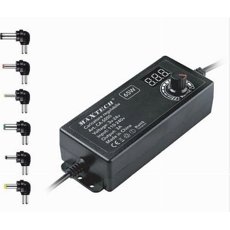 Trade Shop - REGULABLE CARICATOR 65 W 3A DA 3V 24V MIT 6 AC-S050 CONNECTIONS - (1/3)