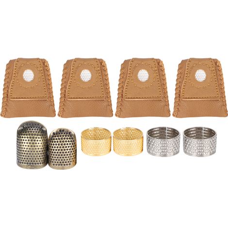 Adjustable Fingertip Thimble Finger Protector for Sewing Embroidery Needlework (004) (1/5)