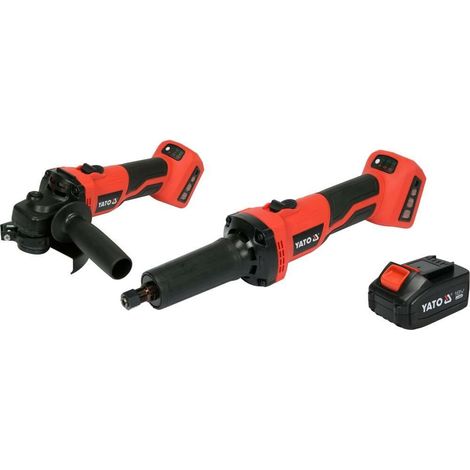 Yato YT-828296 Amoladora angular y recta 18V con batería