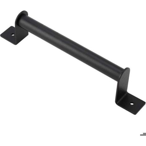 Poignée De Porte - Acier Au Carbone - Pour Portes De Grange Et Portes Lourdes - Noir - 23 X 5 5 Cm - 1 Pièce