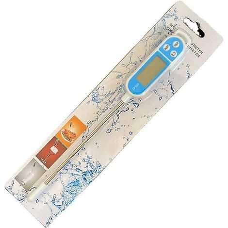 Blaues universelles digitales Küchenthermometer, Lebensmittelsonde mit hoher Präzision, kompaktes digitales Thermometer, Küchenutensilien (1/5)