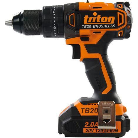 Perceuse a percussion sans fil Triton T20CHBL visseuse brushless 20V 2 batteries 2Ah (1/5)