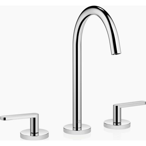 Dornbracht META Mélangeur de lavabo à trois trous avec garniture