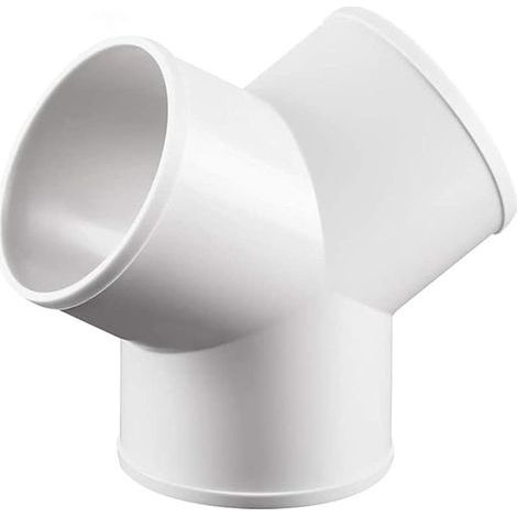 Connecteur en Y 3 voies rond en plastique et raccords pour extracteur d'air 97 mm (1/5)