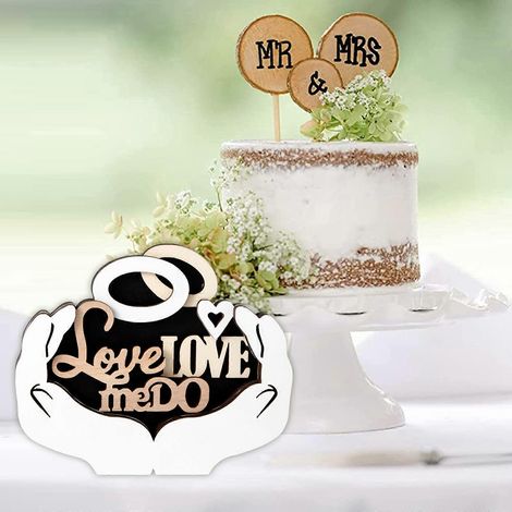 Panneaux de mariage en bois à suspendre, plaque d'amitié en bois (1/4)