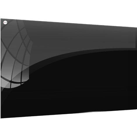 Tableau Noir en Verre 60x40cm, Tableau Magnétique sans Cadre, Verre Trempé