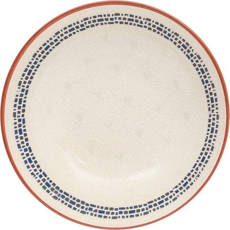 Lot de 6 Assiettes Creuses "Morgane" 20cm Crème
