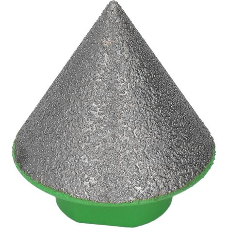 Fraise à chanfreiner diamantée verte M14, utilisation simple, angle de base de 60°, pour le polissage et le façonnage, 38 mm/1,5 po (1/5)