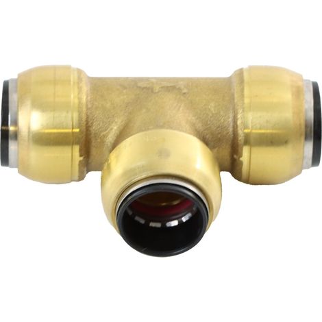 ELMAG T-Steckverbinder Messing SharkBite für Rohr 15 mm (1/2)