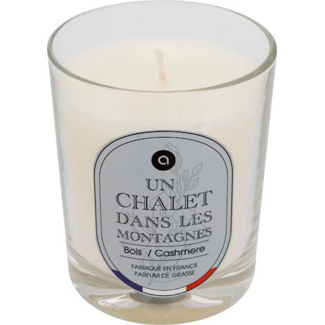 Bougie Parfumée en Verre "Nibi" 180g Bois & Cashmere
