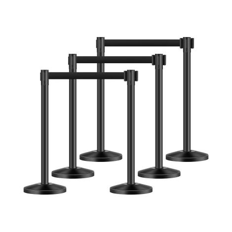 Poteau de guidage - 6 pcs barrière de balisage pour contrôle de (1/5)