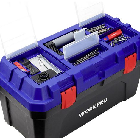 WorkPro WP283003 572 x 300 x 295 mm Werkzeugkasten unbestückt Blau, Schwarz (1/5)