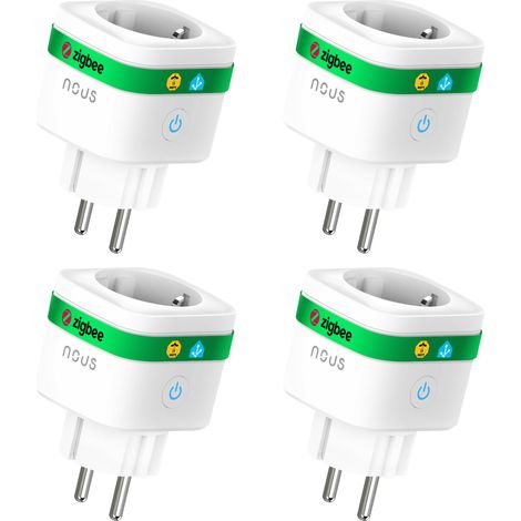 Prise connectée nous a7z 3680W Zigbee 4 pièces