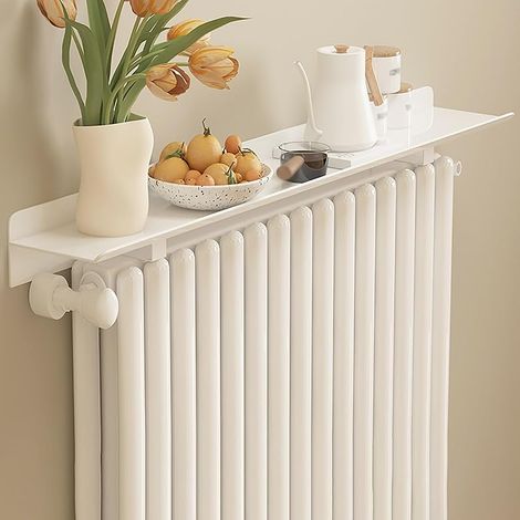 éTagèRe Tablette De Radiateur 40 80 80140140180200 CM Cache-radiateur en Aluminium, étagère pour radiateur en Fonte avec Support en Acier Inoxydable, étagère sur radiateur(40cmx15cm) (1/5)