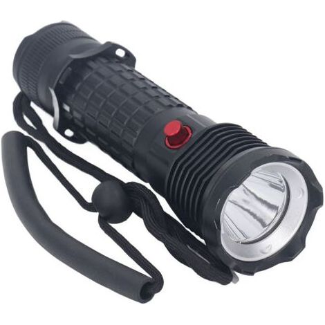 Lampe torche de plongée LED blanche étanche IPX8, submersible professionnelle pour les situations d'urgence en eaux profondes. (1/5)