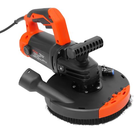 Ponceuse à béton professionnelle 5000 W - 6 vitesses réglables - Fraise à béton avec réglage de la vitesse et capot d'aspiration - Ponceuse de surface en béton (1/5)