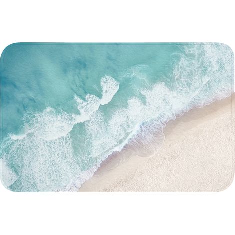 TAPIS DE BAIN Plage - Mer - Nature - Été 80x50 cm