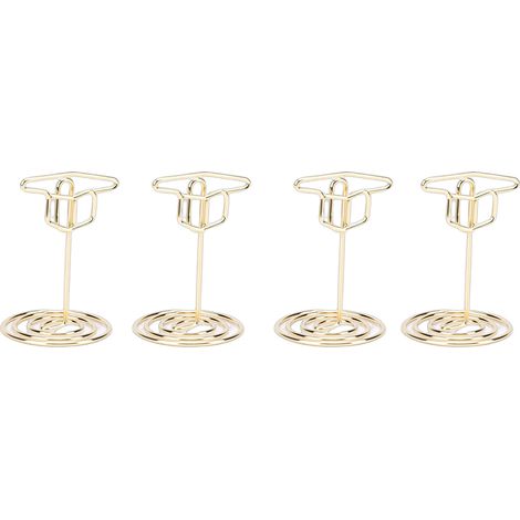 Lot de 20 supports photo en forme de toque de remise de diplôme, présentoirs pour photos de fin d'études, supports numérotés pour table, articles de fête, hauteur 50 mm, dorés (1/5)